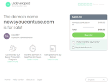 Tablet Screenshot of newsyoucantuse.com